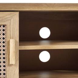 Cheshire Premium Melrose Media Unit in Oak in Light Oak - thumbnail 6