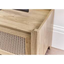 Cheshire Premium Melrose Media Unit in Oak in Light Oak - thumbnail 7