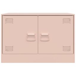Berkfield Home TV Cabinet Pink 67x39x44 cm Steel - Size: 67 x 39 x 44 cm - thumbnail 5