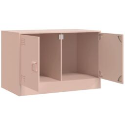 Berkfield Home TV Cabinet Pink 67x39x44 cm Steel - Size: 67 x 39 x 44 cm - thumbnail 6