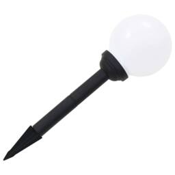 Berkfield Home Outdoor Solar Lamps 4 pcs LED Spherical 15 cm RGB in White - thumbnail 7