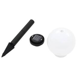 Berkfield Home Outdoor Solar Lamps 4 pcs LED Spherical 15 cm RGB in White - thumbnail 6