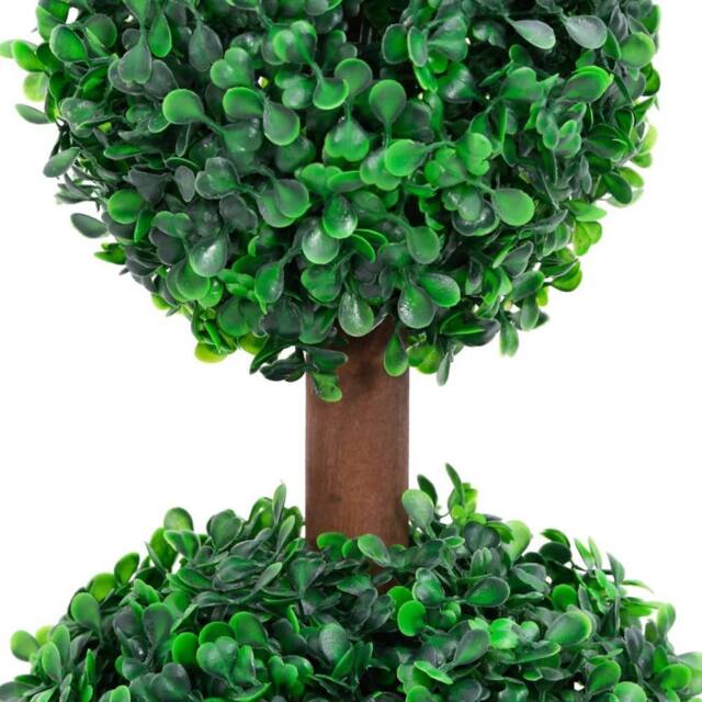 Berkfield Home Lush Artificial Boxwood Plant with Pot Ball Shaped Green 60 cm - image 1