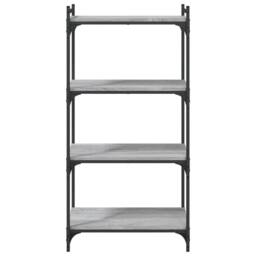 Berkfield Home Bookcase 4-Tier Grey Sonoma 60x30x120 cm Engineered Wood - Size: 60 x 30 x 120 cm - thumbnail 4