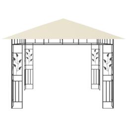 Berkfield Home Gazebo with Mosquito Net 3x3x2.73 m Cream 180 g/m ² - thumbnail 4