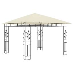 Berkfield Home Gazebo with Mosquito Net 3x3x2.73 m Cream 180 g/m ² - thumbnail 1