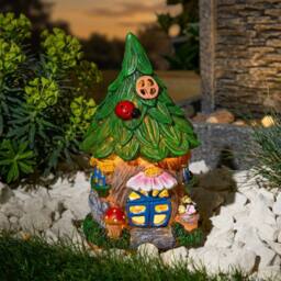 Garden Greatness Pixie Enchanting Door Fairy House Solar Ornament - thumbnail 1