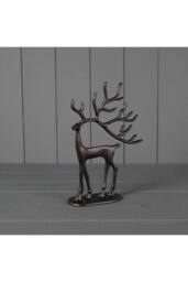 KDMD Rustic Elegant Metal Reindeer - Large in Black - thumbnail 1
