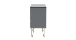 Ready Assembled 2 U Metro 3 Drawer TV Unit (Ready Assembled) in Grey - Size: Medium - thumbnail 3