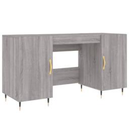 Berkfield Home Desk Grey Sonoma 140x50x75 cm Engineered Wood - Size: 140 x 50 x 75 cm