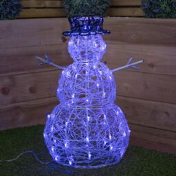 Samuel Alexander 60cm Light up Acrylic Christmas Snowman with 80 Colour Changing LEDs - thumbnail 7