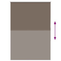 Berkfield Home Roller Blind Blackout Coffee 90x175 cm Fabric Width 85.7 cm Polyester in Brown - thumbnail 5