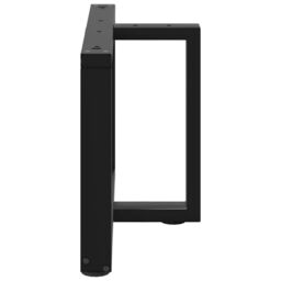 Berkfield Home Coffee Table Legs T-Shaped¬†2 pcs Black 60x25x(42-43) cm Steel - thumbnail 5