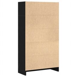 Berkfield Home Bookcase Black Oak 60x24x109 cm Engineered Wood in Brown - Size: 60 x 24 x 109 cm - thumbnail 7