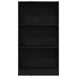 Berkfield Home Bookcase Black Oak 60x24x109 cm Engineered Wood in Brown - Size: 60 x 24 x 109 cm - thumbnail 5