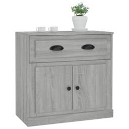 Berkfield Home Sideboard Grey Sonoma 70x35.5x67.5 cm Engineered Wood - thumbnail 4