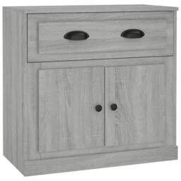 Berkfield Home Sideboard Grey Sonoma 70x35.5x67.5 cm Engineered Wood - thumbnail 2