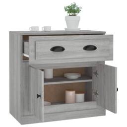 Berkfield Home Sideboard Grey Sonoma 70x35.5x67.5 cm Engineered Wood - thumbnail 5