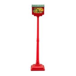 Gymax Christmas Street Lamp Sound & Tap Activated Xmas Indoor Streetlamp in Red - thumbnail 1