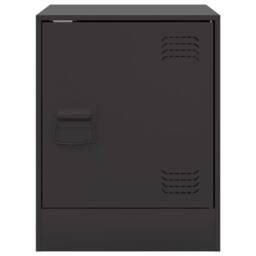 Berkfield Home Bedside Cabinets 2pcs Black 34.5x39x44 cm Steel - thumbnail 5
