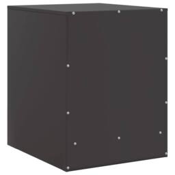Berkfield Home Bedside Cabinets 2pcs Black 34.5x39x44 cm Steel - thumbnail 9