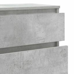 Berkfield Home Drawer Cabinet Concrete Grey 60x36x103 cm Engineered Wood - Size: 60 x 36 x 103 cm - thumbnail 8