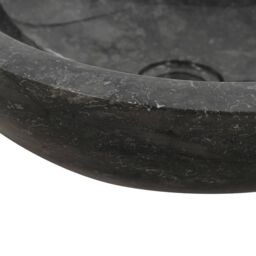 Berkfield Home Sink 40x12 cm Marble Black - thumbnail 6