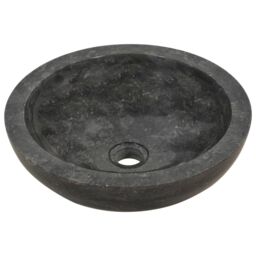 Berkfield Home Sink 40x12 cm Marble Black - thumbnail 2