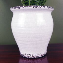 Leaf Artificial 40cm Bushy Fern Potted in Decorative Planter in Green - thumbnail 3