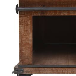 Berkfield Home Classic Coffee Table Solid Fir Wood 91x51x38 cm Brown - Size: 91 x 51 x 38 cm - thumbnail 8