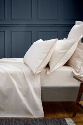 1951 'Luxury 600 Thread Count' Egyptian Cotton Flat Sheet in Light Beige - Size: King Flat - thumbnail 3