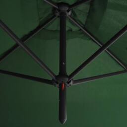 Berkfield Home Double Parasol with Steel Pole Green 600x300 cm - thumbnail 5