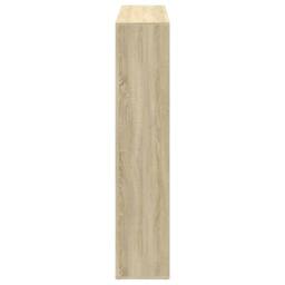 Berkfield Home Classic Book Cabinet Sonoma Oak 137.5x29x137.5 cm Engineered Wood in Light Tan - thumbnail 6