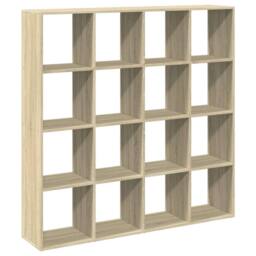 Berkfield Home Classic Book Cabinet Sonoma Oak 137.5x29x137.5 cm Engineered Wood in Light Tan - thumbnail 7