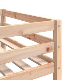 Berkfield Home Kids' Bed Frame without Mattress 80x200 cm Solid Wood Pine in Light Brown - thumbnail 9