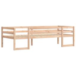 Berkfield Home Kids' Bed Frame without Mattress 80x200 cm Solid Wood Pine in Light Brown - thumbnail 1