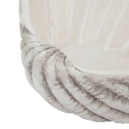 Lemon Pavilion Furniture and Decor Siren Medium Shell Bowl Ornament - Ceramic - L21 x W28 x H10cm - White - thumbnail 3