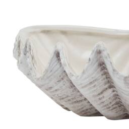 Lemon Pavilion Furniture and Decor Siren Medium Shell Bowl Ornament - Ceramic - L21 x W28 x H10cm - White - thumbnail 2