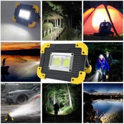 Nordara 2 Pack Work Light USB Rechargeable Torch Camping Security Lamp in Yellow - thumbnail 6