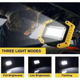Nordara 2 Pack Work Light USB Rechargeable Torch Camping Security Lamp in Yellow - thumbnail 5