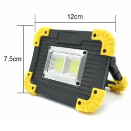 Nordara 2 Pack Work Light USB Rechargeable Torch Camping Security Lamp in Yellow - thumbnail 2