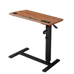 VOGREX Electric USB Height Adjustable Folding Standing Laptop Desk in Brown