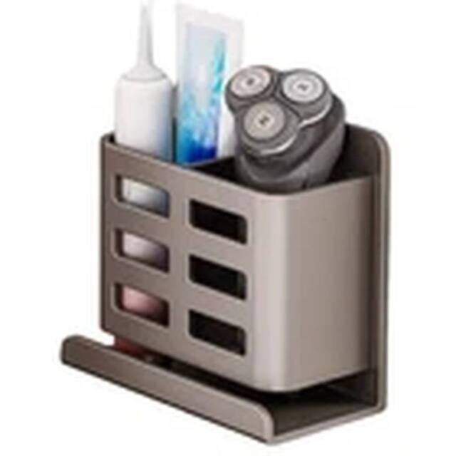 Havendro Grey Wall Mounted Toothbrush Holder Self Adhesive Storage Rack - image 1