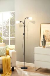 Living and Home Modern 2 Head Standing Floor Lamp for Living Room - thumbnail 2