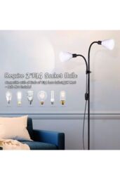 Living and Home Modern 2 Head Standing Floor Lamp for Living Room - thumbnail 6
