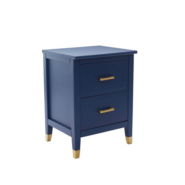 Cabinet Bits Palazzi 2 Drawer Bedside Table in Navy - image 1