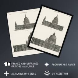 "Artery8 St Paul St Peters Encyclopaedia Britannica Wall Art Print Poster in White - Size: W18"" x H24""" - thumbnail 2
