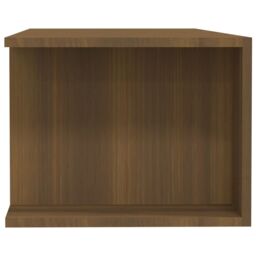 Berkfield Home TV Cabinet with LED Lights Brown Oak 135x39x30 cm - Size: 135 x 39 x 30 cm - thumbnail 5