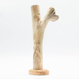 Serenityy Handmade Tree Carving - Grrenman Face, Hand Carved Ornament in Natural - thumbnail 4