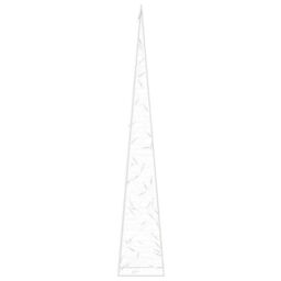 Berkfield Home Acrylic Decorative LED Light Cone Blue 90 cm - thumbnail 6